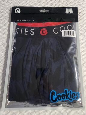 Cookies SF Men’s Botanical Print Boxer Briefs – Navy/Black